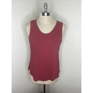 New Eileen Fisher Size L Silk Tank Top Womens Pink Top Shirt Sleeveless Blouse